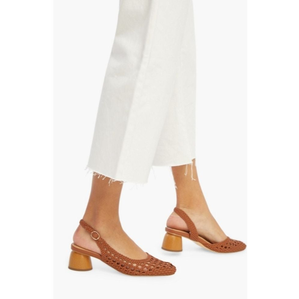 NWOT Justfab Woven Heels